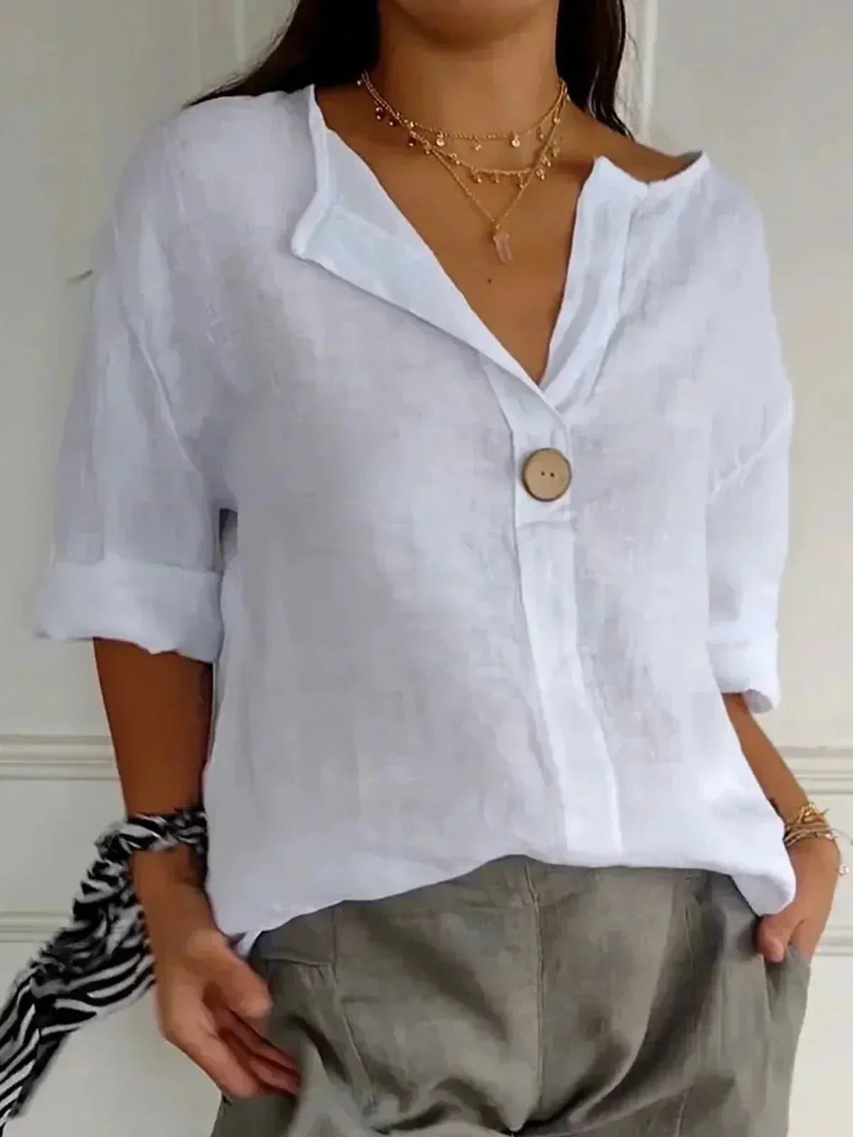 V Ausschnitt Bluse Damen | Lässig & Elegant