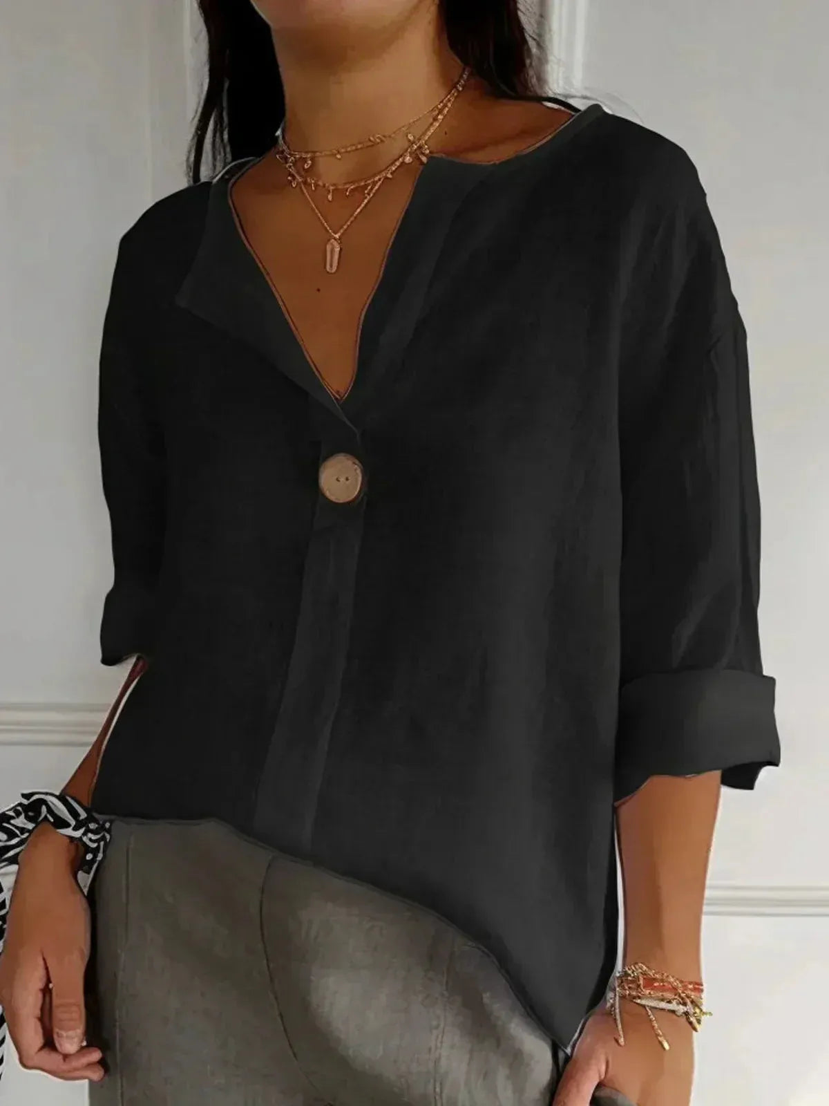 V Ausschnitt Bluse Damen | Lässig & Elegant