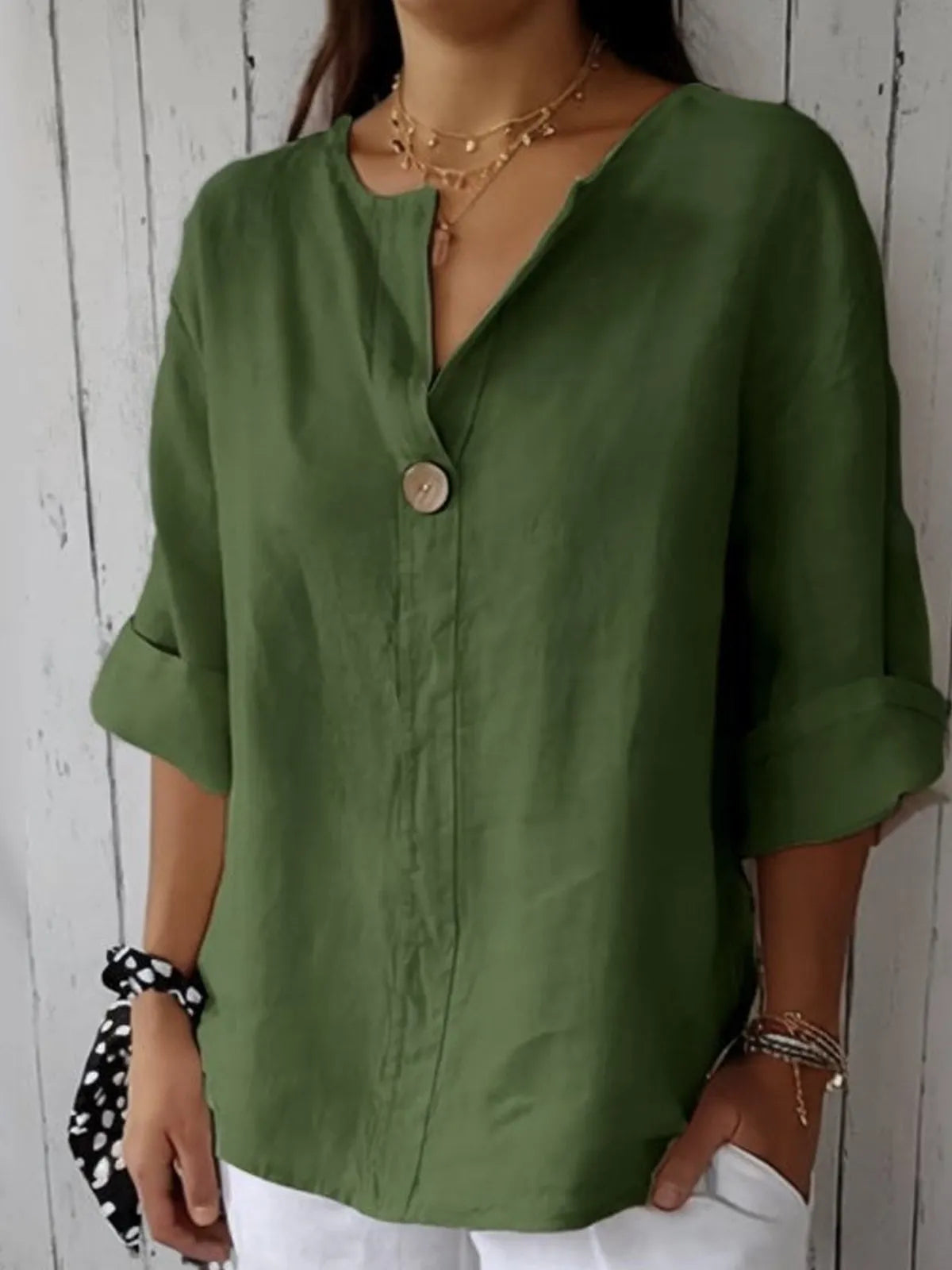 V Ausschnitt Bluse Damen | Lässig & Elegant