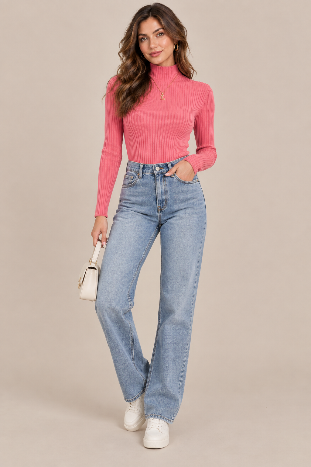 Valessa | Strickpullover Damen mit elegantem Rollkragen
