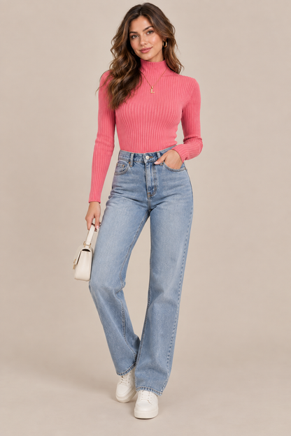 Valessa | Strickpullover Damen mit elegantem Rollkragen