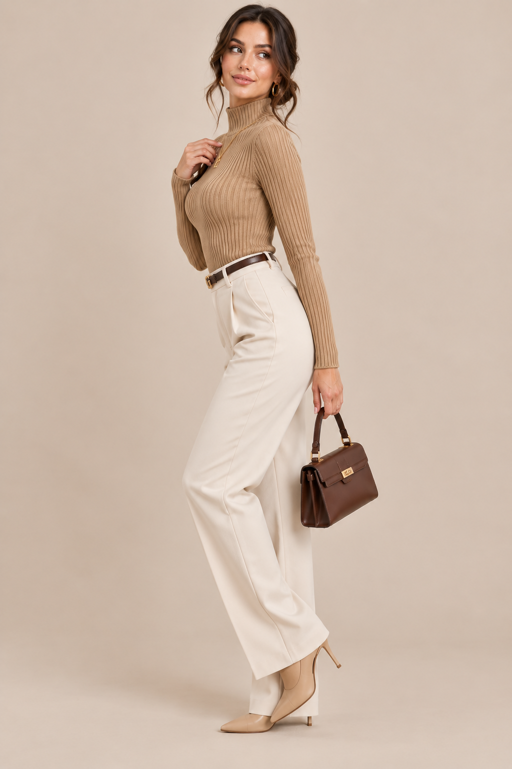 Valessa | Strickpullover Damen mit elegantem Rollkragen