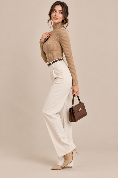 Valessa | Strickpullover Damen mit elegantem Rollkragen