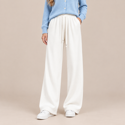 Valiza | Cordhose Damen mit weitem Bein und Corduroy-Struktur