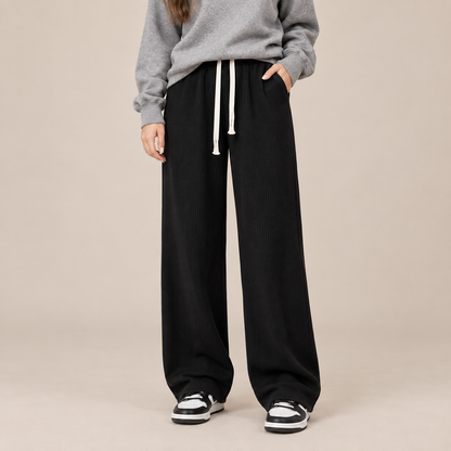 Valiza | Cordhose Damen mit weitem Bein und Corduroy-Struktur