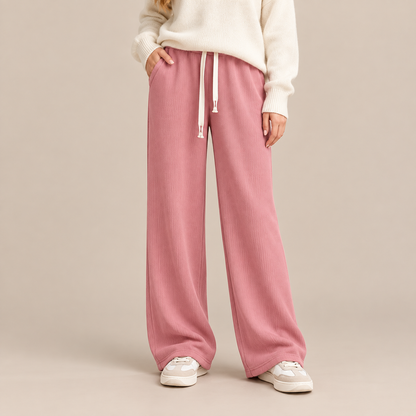 Valiza | Cordhose Damen mit weitem Bein und Corduroy-Struktur