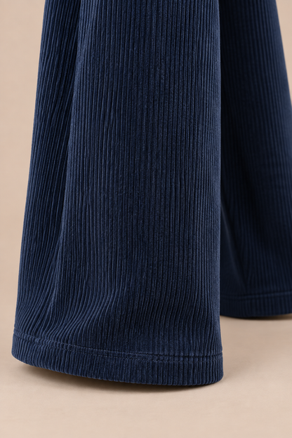 Valiza | Cordhose Damen mit weitem Bein und Corduroy-Struktur