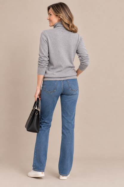 Vanessa | Strickpullover Damen mit elegantem Rollkragen