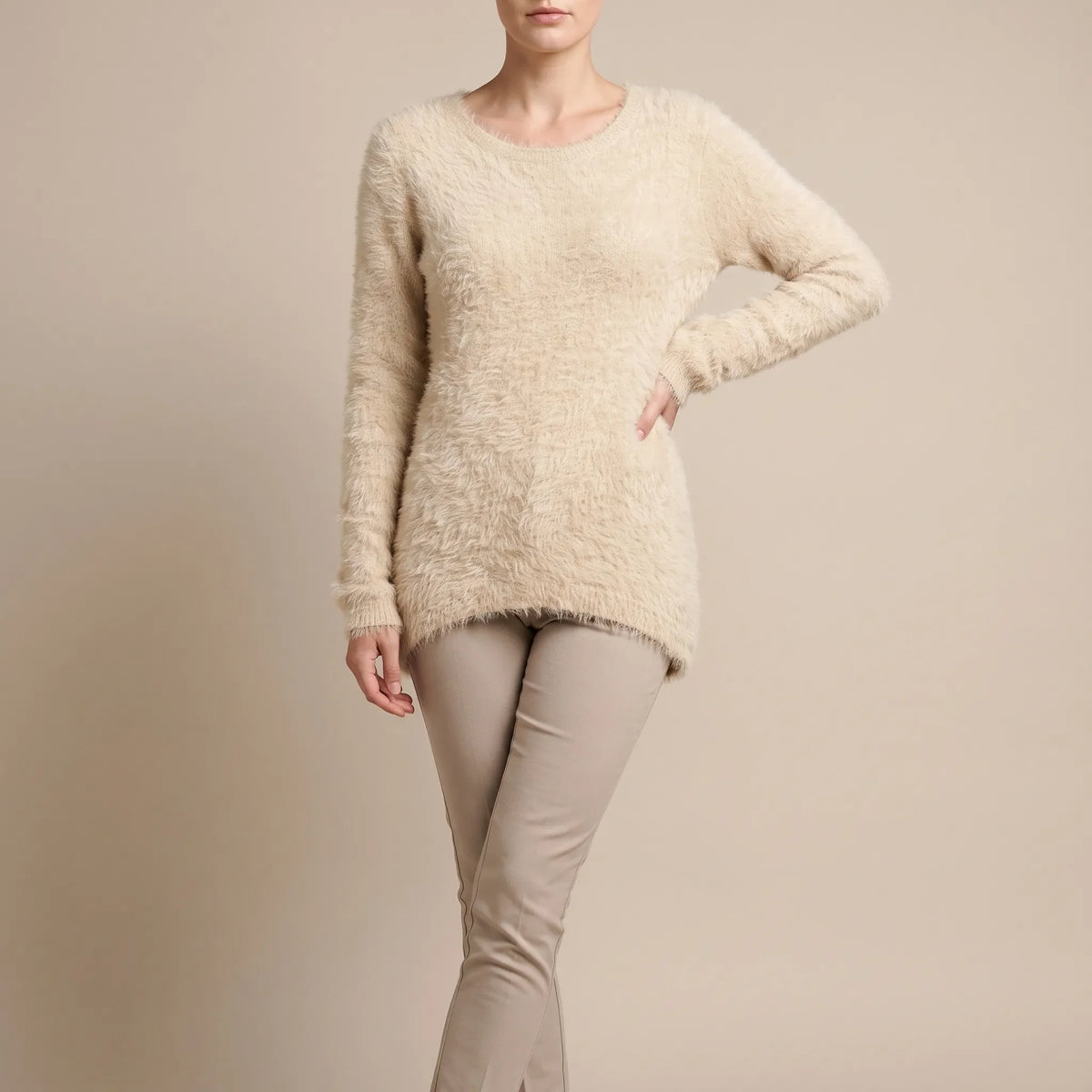 Velsona | Flauschiger Damenpullover