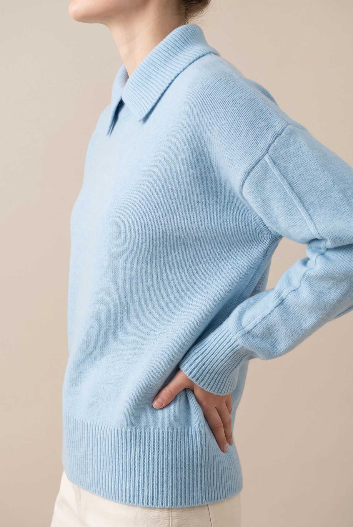 Velyris | Lockerer Blauer Rollkragenpullover