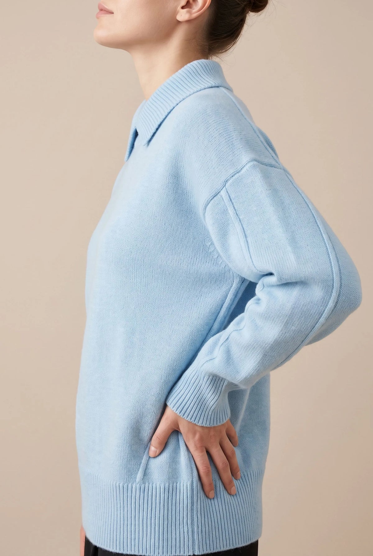 Velyris | Lockerer Blauer Rollkragenpullover