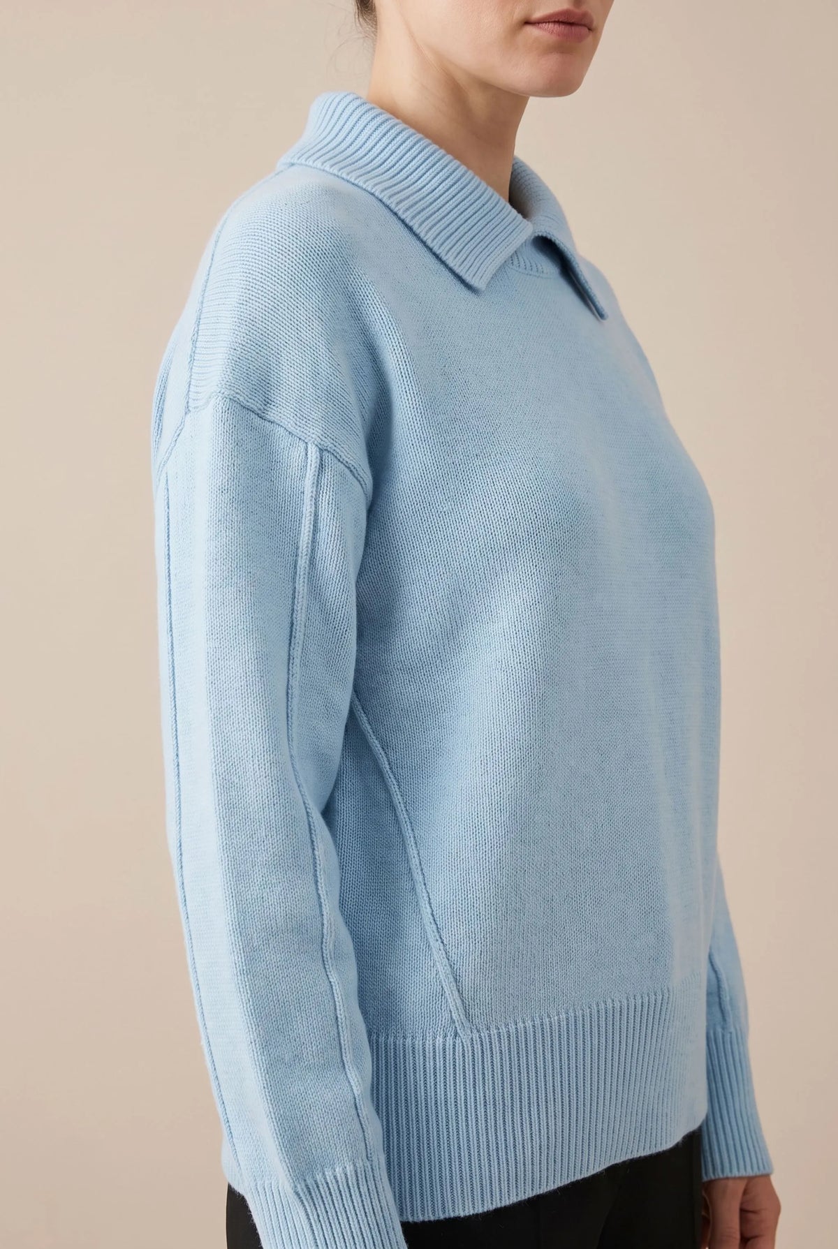Velyris | Lockerer Blauer Rollkragenpullover