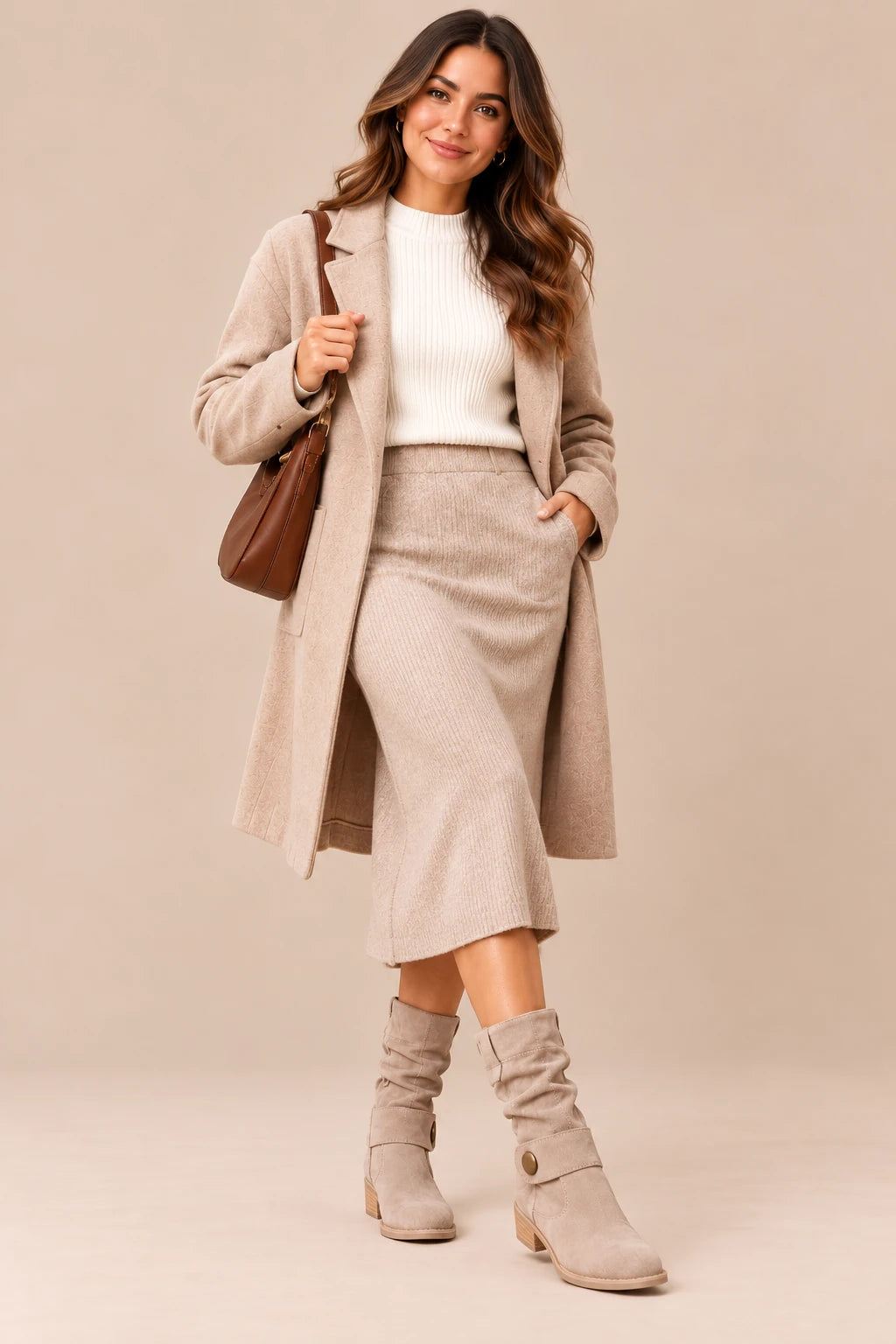 Lerissa | Slouchy Boots flach mit gerafftem Schaft