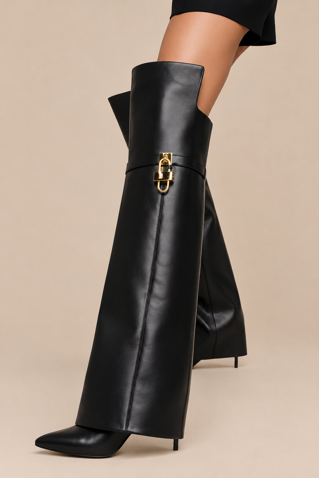 Virette | Fold Over Boots mit extra hohem Schaft