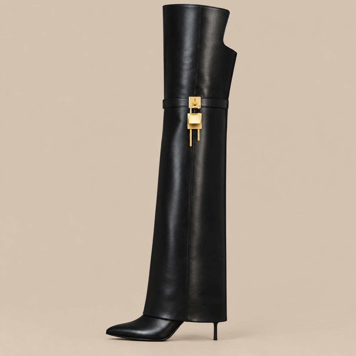 Virette | Fold Over Boots mit extra hohem Schaft