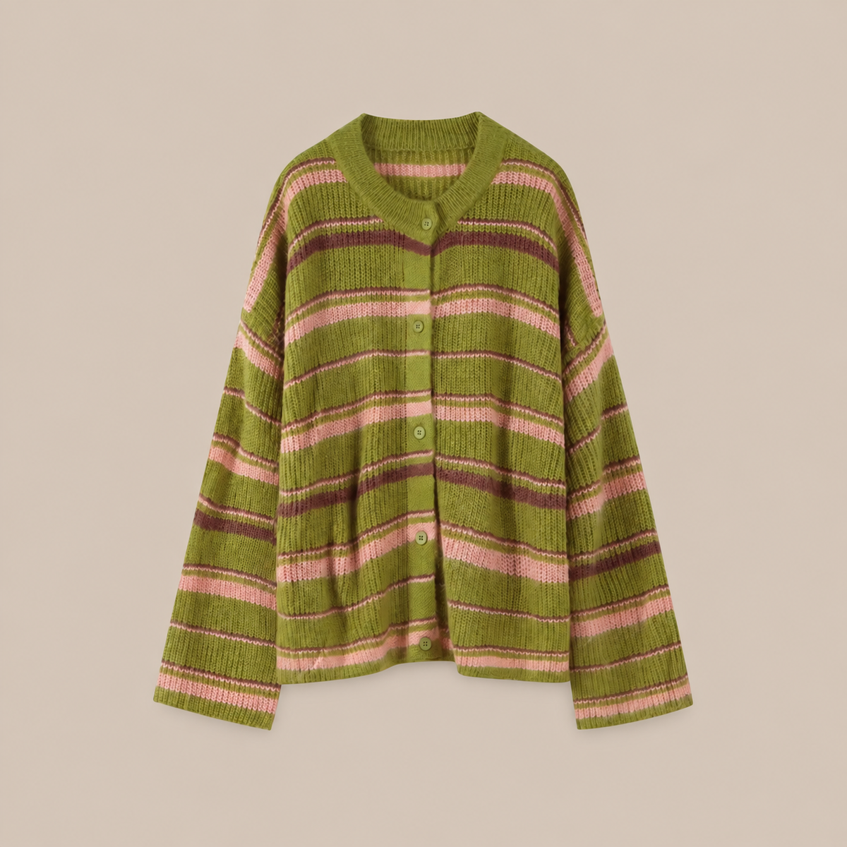 Vireya | Cardigan mit modernem Streifenmuster
