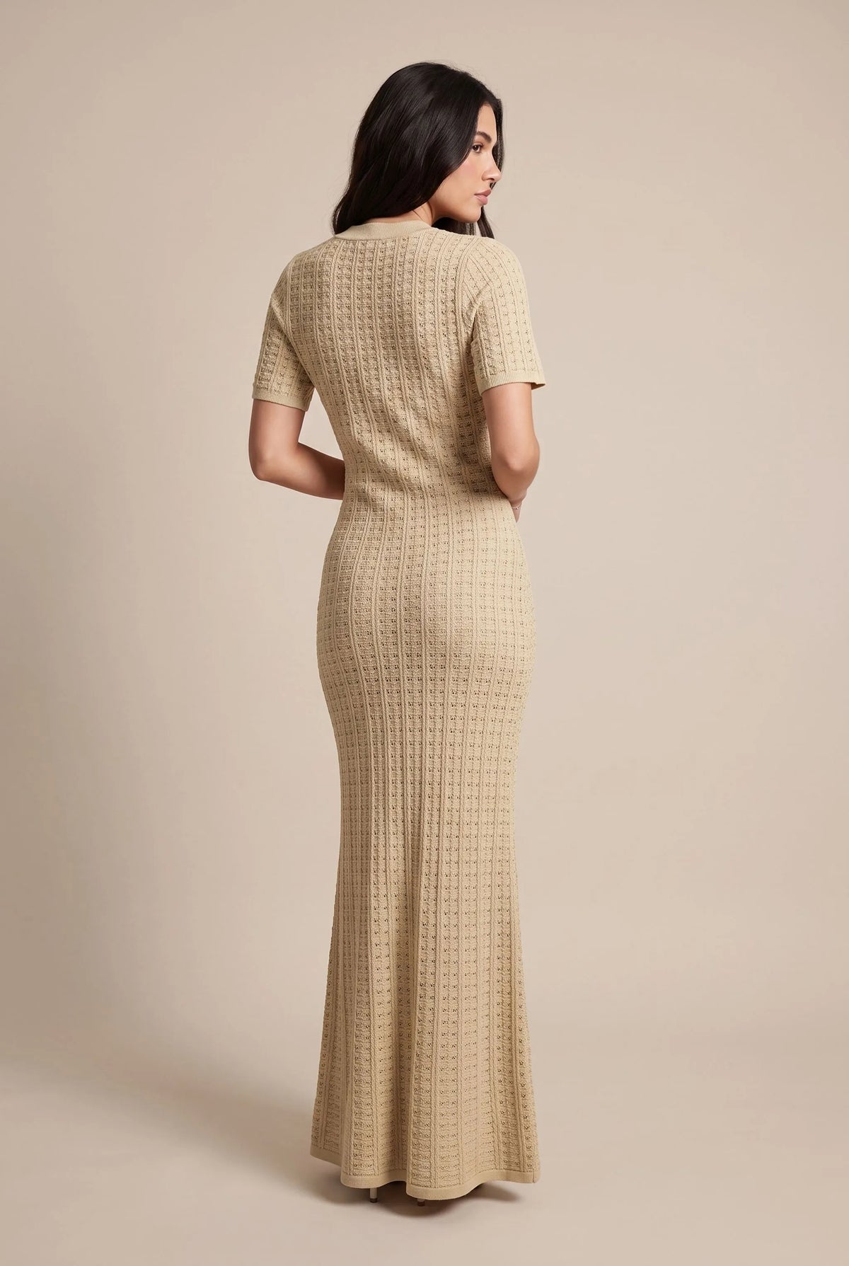 Vivalis | Elegantes Langes Strickkleid