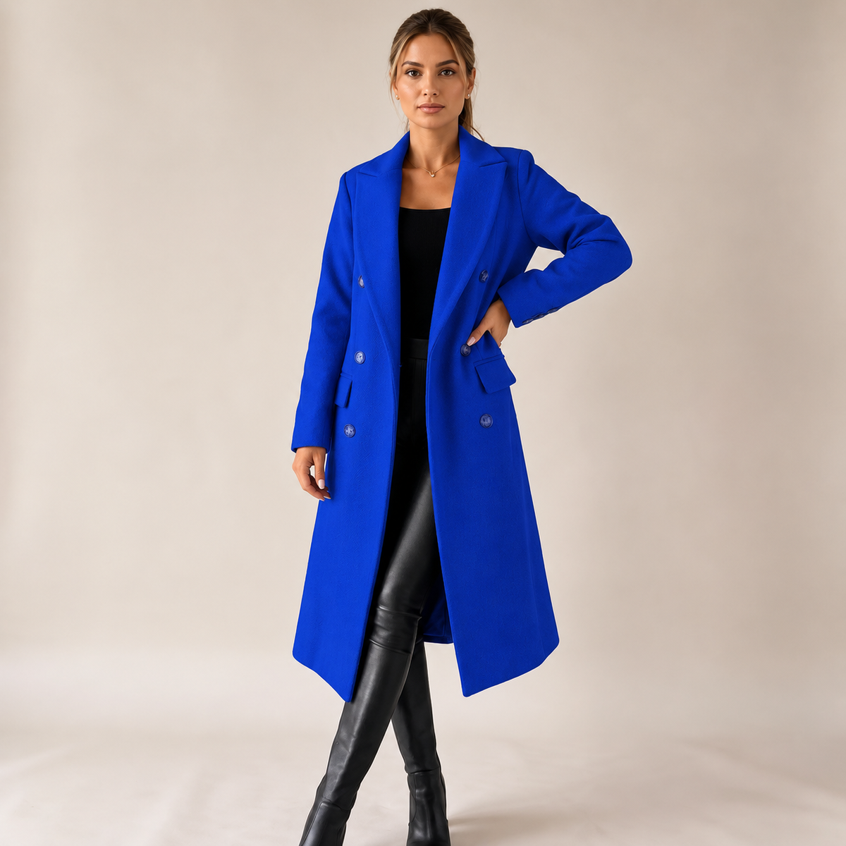WinterGlow | Langer Eleganter Damen Trenchcoat