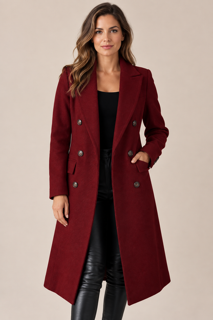 WinterGlow | Langer Eleganter Damen Trenchcoat