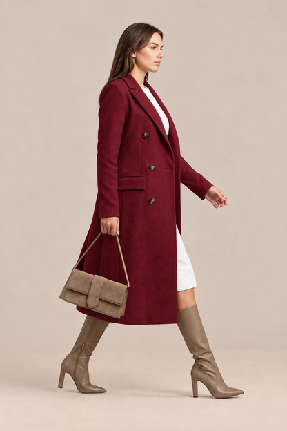 WinterGlow | Langer Eleganter Damen Trenchcoat