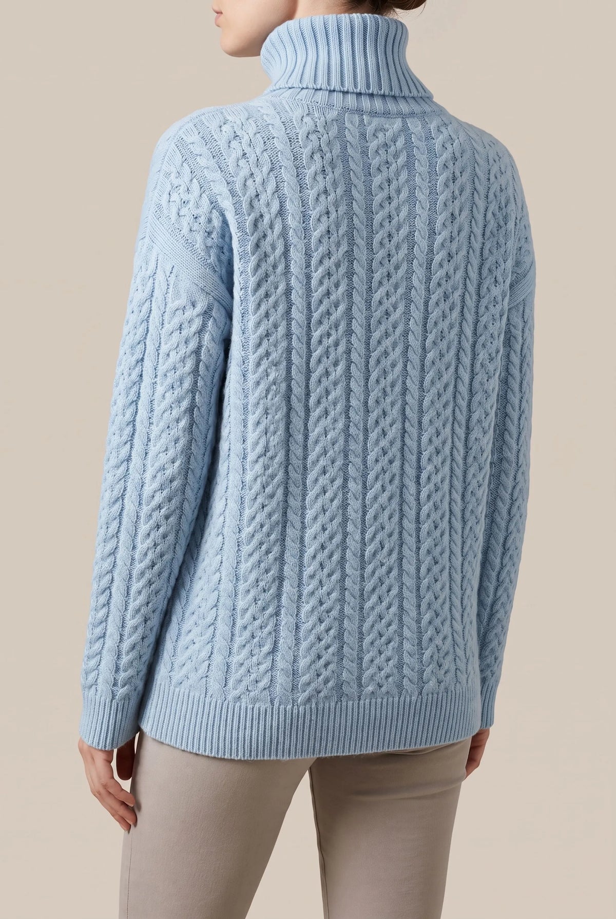WinterWarmth | Lockerer Rollkragenpullover Mit Zopfmuster