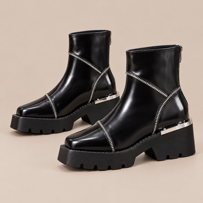 Zavira | Chelsea Boots Damen mit Zipper-Details