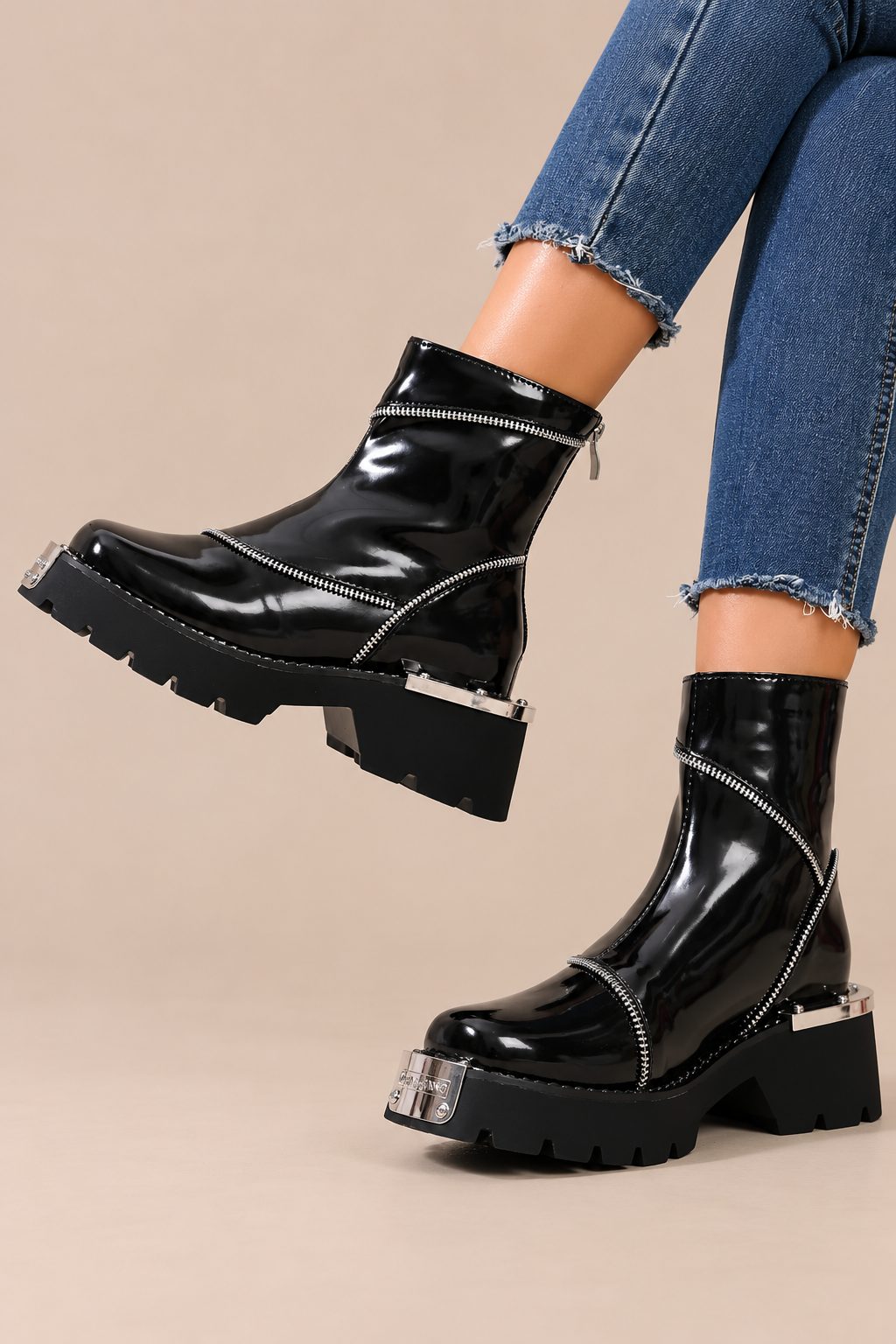 Zavira | Chelsea Boots Damen mit Zipper-Details