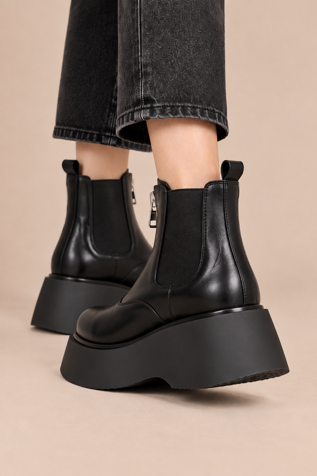 Zelina | Chelsea Boots Damen mit Frontreissverschluss
