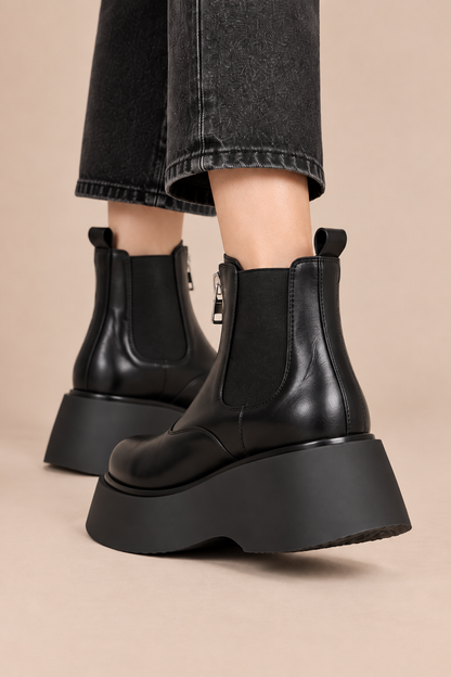 Zelina | Chelsea Boots Damen mit Frontreissverschluss