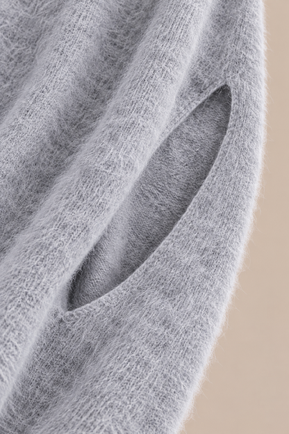Zenya | Wollpullover Damen im weichen Poncho-Stil