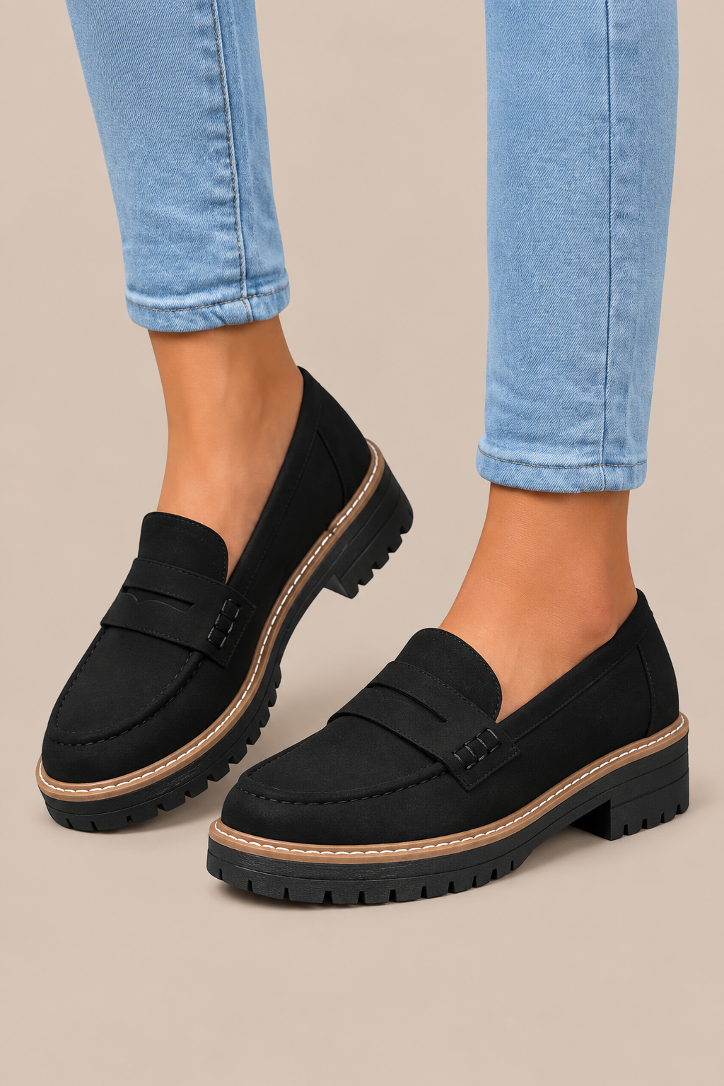 Ziah | Loafers Damen mit Profilsohle