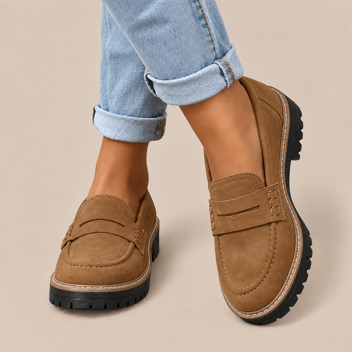 Ziah | Loafers Damen mit Profilsohle