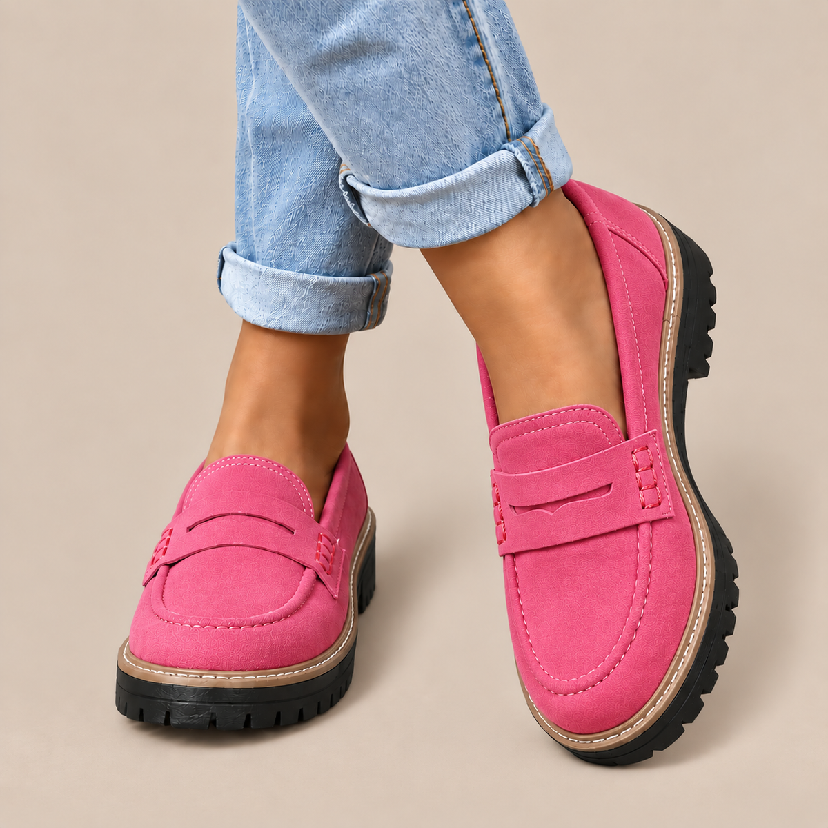 Ziah | Loafers Damen mit Profilsohle