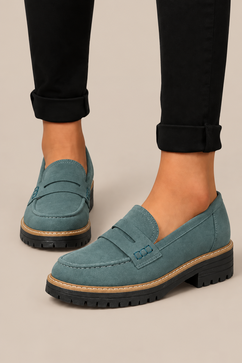 Ziah | Loafers Damen mit Profilsohle
