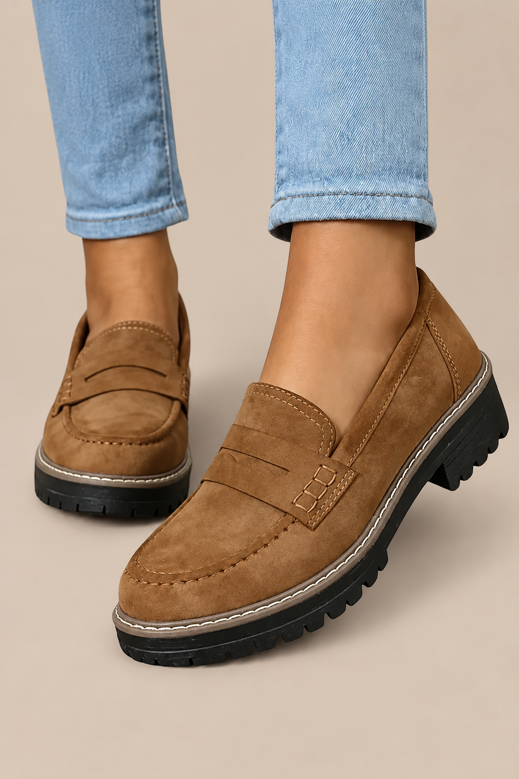 Ziah | Loafers Damen mit Profilsohle