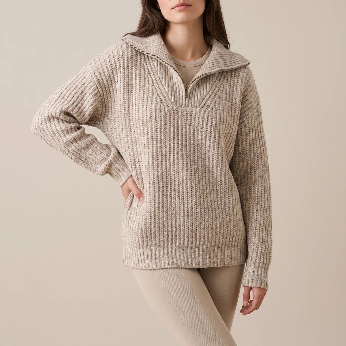 Zipply | Eleganter Damenpullover Mit Strukturmuster