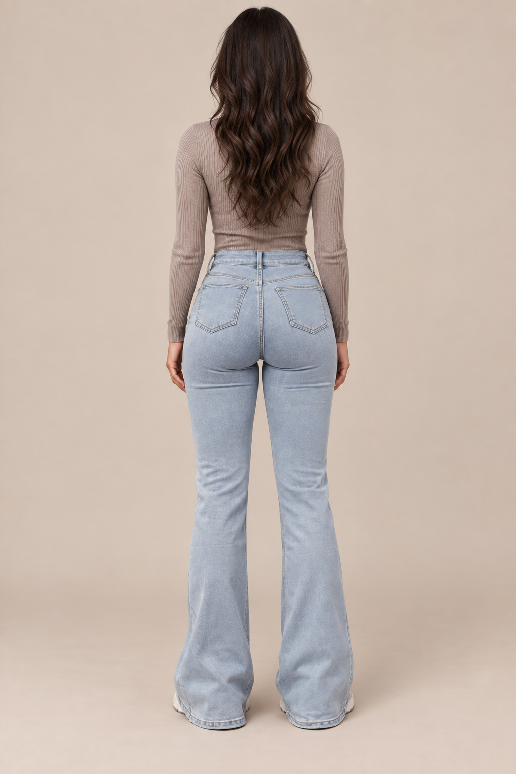 Zoey | Jeans Damen mit hoher Taille und ausgestelltem Bein