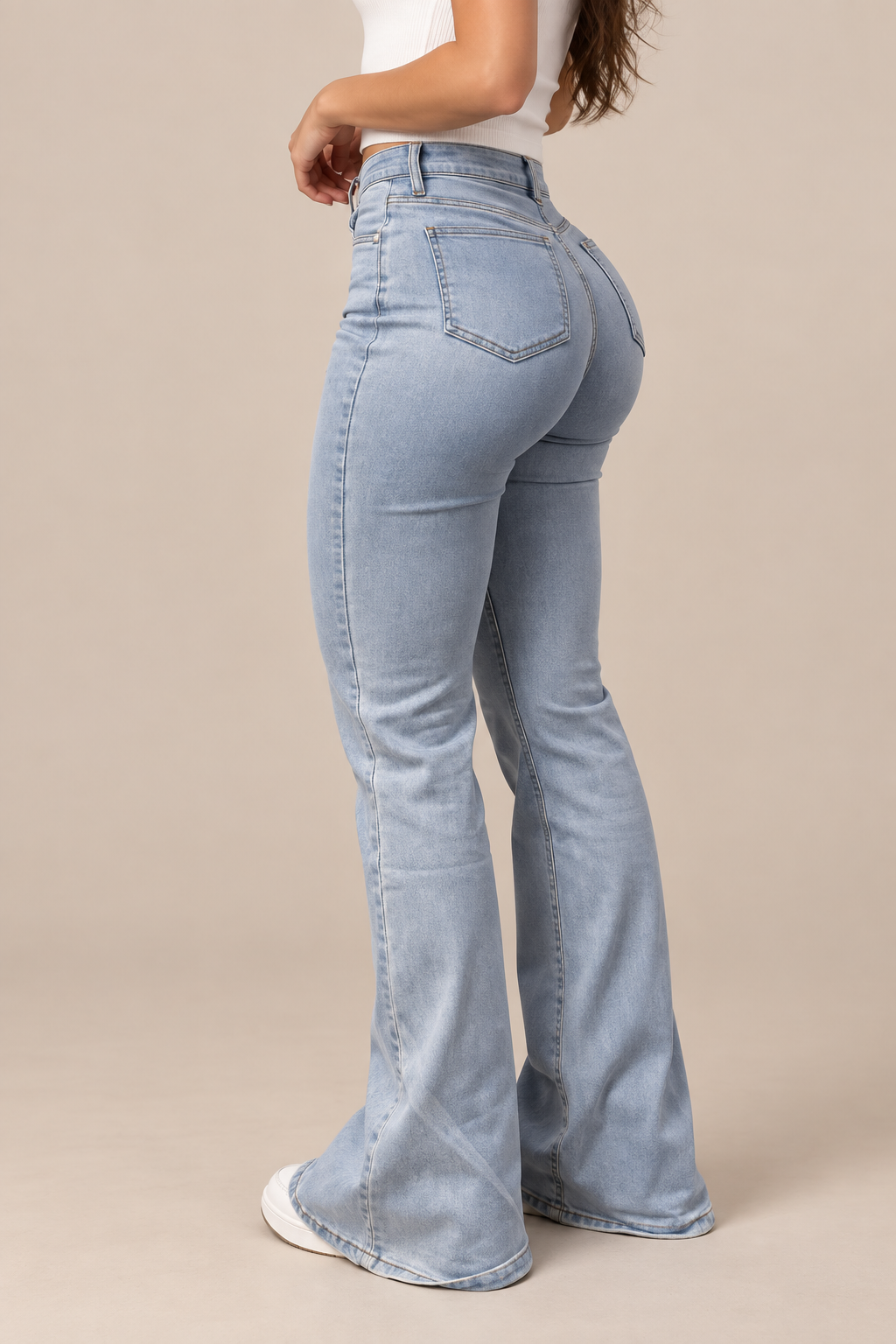 Zoey | Jeans Damen mit hoher Taille und ausgestelltem Bein