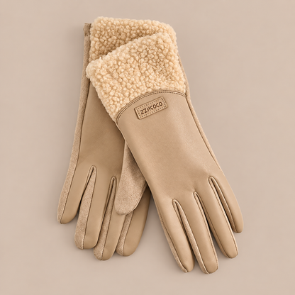 Zyrah | Lederhandschuhe mit weichen Bündchen