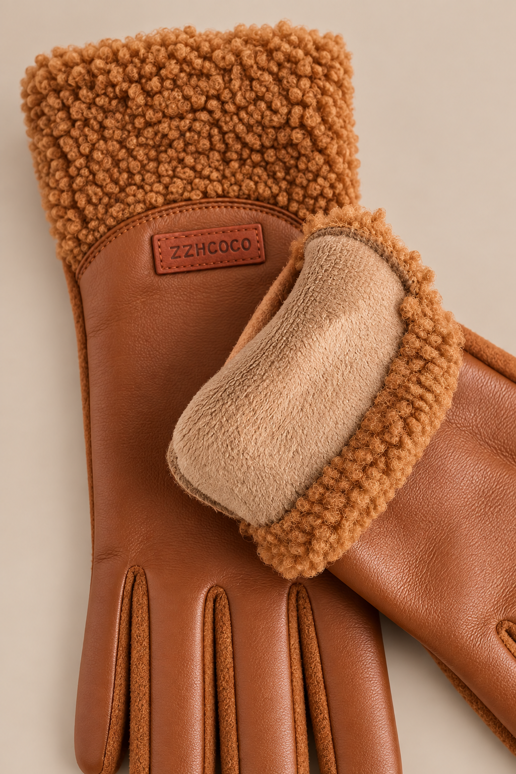 Zyrah | Lederhandschuhe mit weichen Bündchen