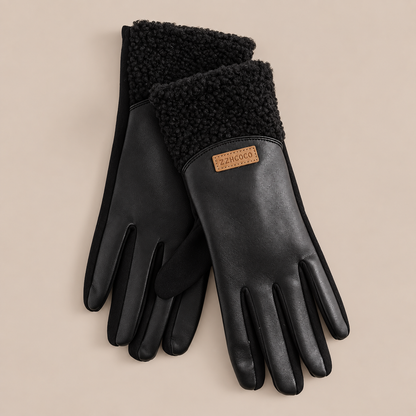 Zyrah | Lederhandschuhe mit weichen Bündchen