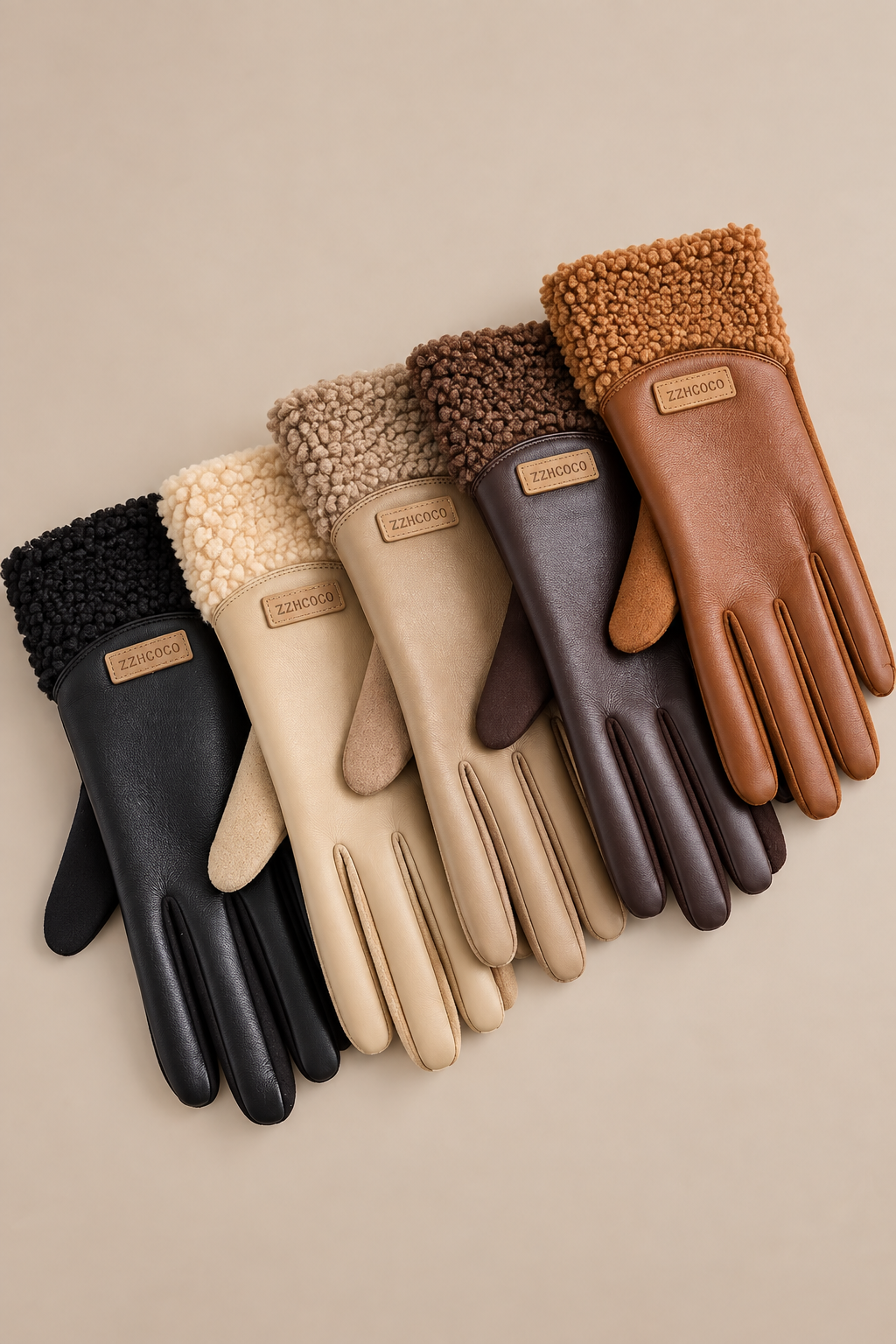 Zyrah | Lederhandschuhe mit weichen Bündchen