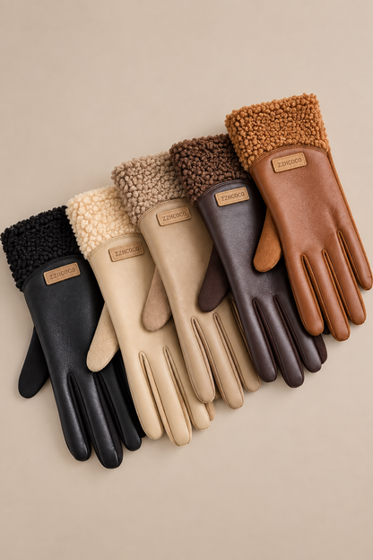 Zyrah | Lederhandschuhe mit weichen Bündchen