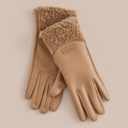 Zyrah | Lederhandschuhe mit weichen Bündchen