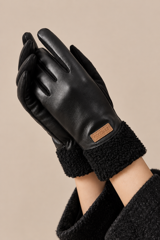 Zyrah | Lederhandschuhe mit weichen Bündchen