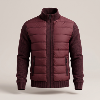 Daniel | Stilvolle und bequeme Fleece Pufferjacke
