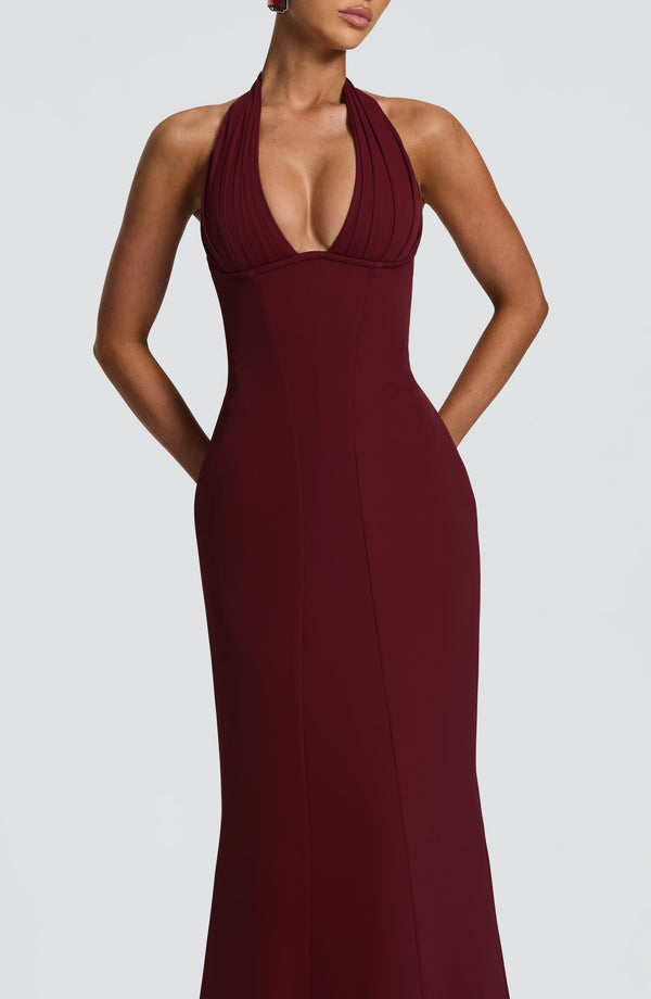 Melanie | Damen Elegantes Bodenlänges Korsett Maxikleid
