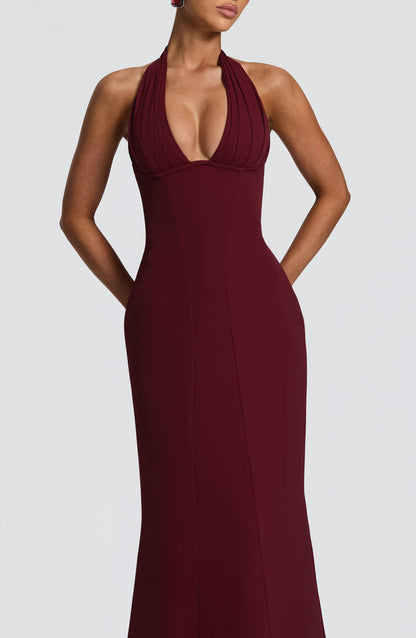 Melanie | Damen Elegantes Bodenlänges Korsett Maxikleid