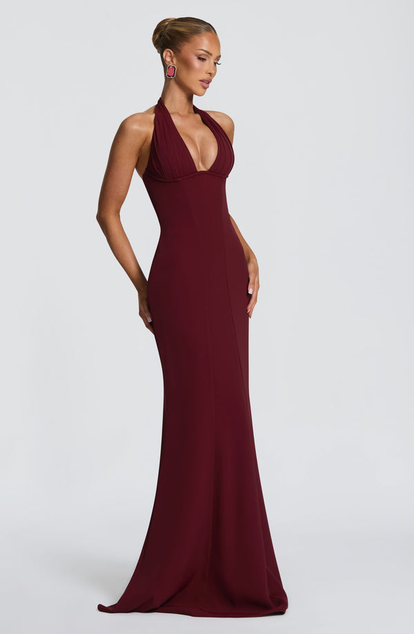 Melanie | Damen Elegantes Bodenlänges Korsett Maxikleid