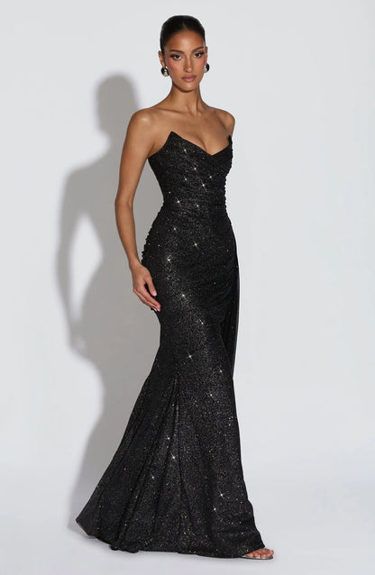 Tabea | Damen Elegantes Ausgestelltes Maxi Abendkleid